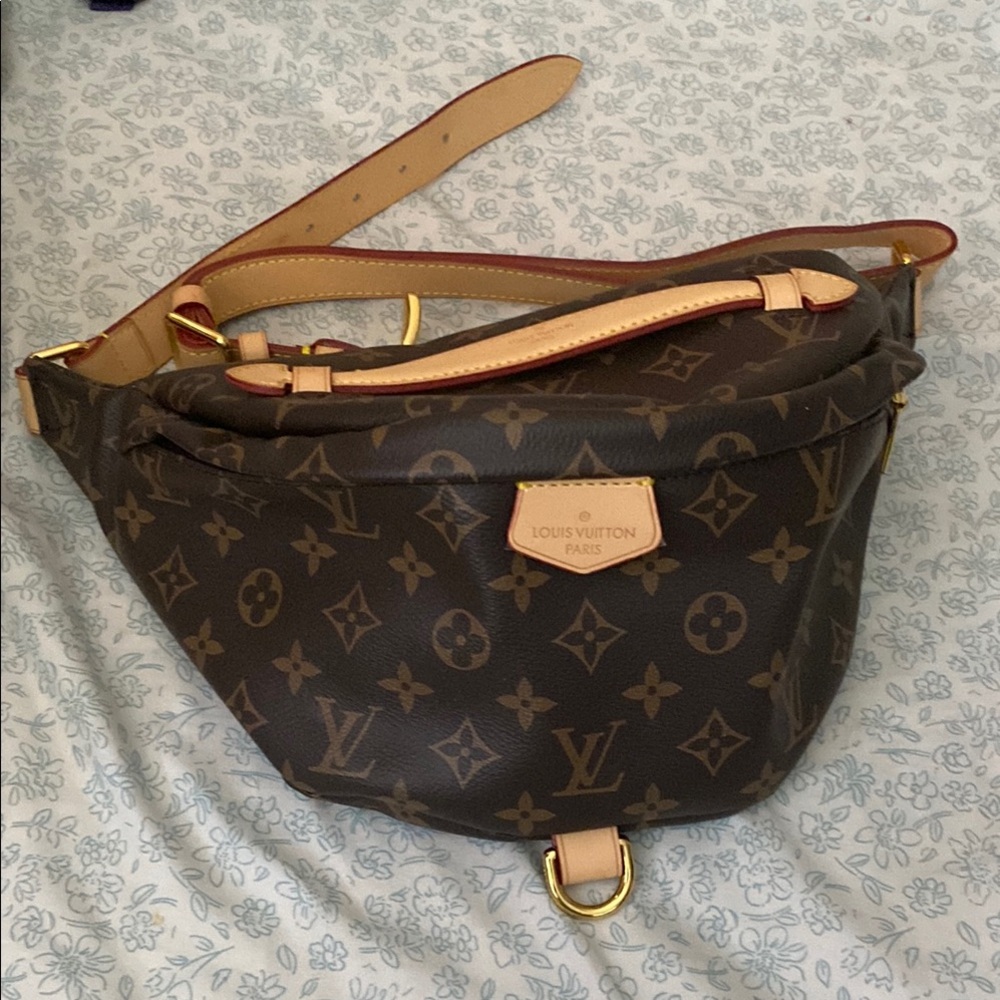 Louis Vuitton Monogram Crossbody Bag in Brown and Tan